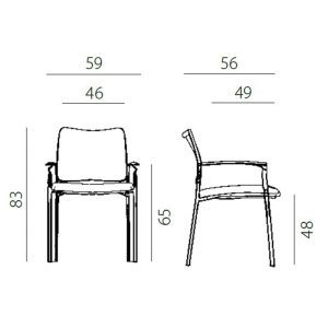 KONFERENCIJSKA STOLICA 2170 ROCKY NET - Slika 6