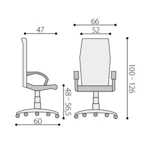 UREDSKA STOLICA 1381 SYN ANTISTATIC - Slika 2