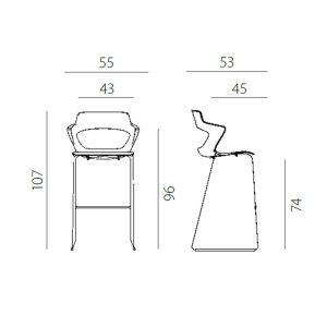 UGOSTITELJSKA STOLICA 2160/SB AOKI - Slika 2