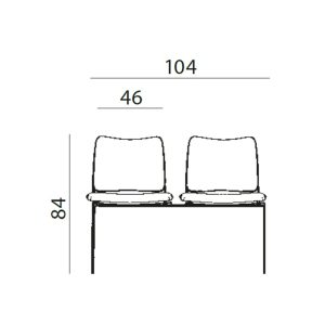 KLUPA ZA ČEKAONICE ROCKY - Slika 5