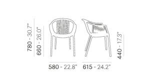 UGOSTITELJSKI STOLAC TATAMI 306 - Slika 2