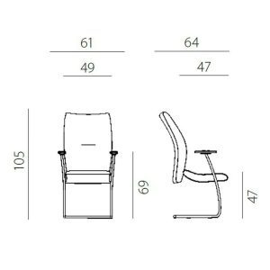 KONFERENCIJSKA STOLICA 1810/S LEI - Slika 2