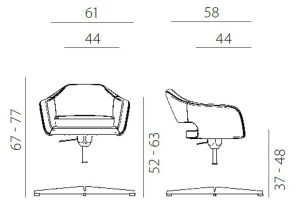 FOTELJA BELEN CROSS - Slika 2