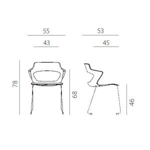 KONFERENCIJSKA STOLICA 2161/S AOKI - Slika 2