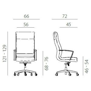 UREDSKA FOTELJA 7900 EWE - Slika 2