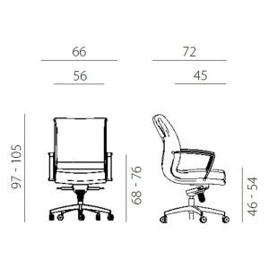 UREDSKA FOTELJA 7950 EWE - Slika 3
