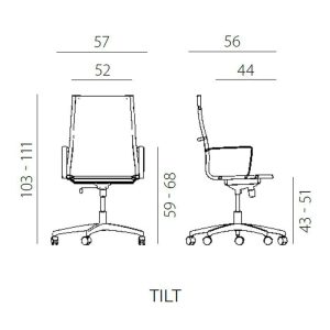 UREDSKA STOLICA 8800 KASE MESH H - Slika 3