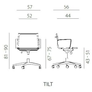 UREDSKA STOLICA 8850 KASE MESH L - Slika 6