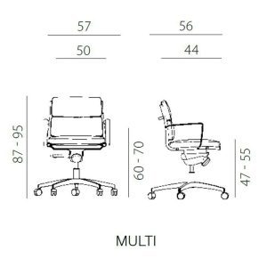 UREDSKA STOLICA 8850 KASE SOFT L - Slika 2