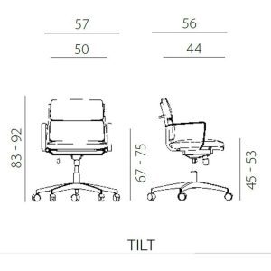 UREDSKA STOLICA 8850 KASE SOFT L - Slika 3