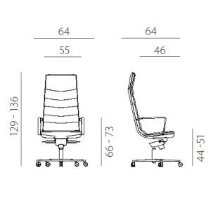 UREDSKA STOLICA 7600 SHINY MULTI - Slika 3