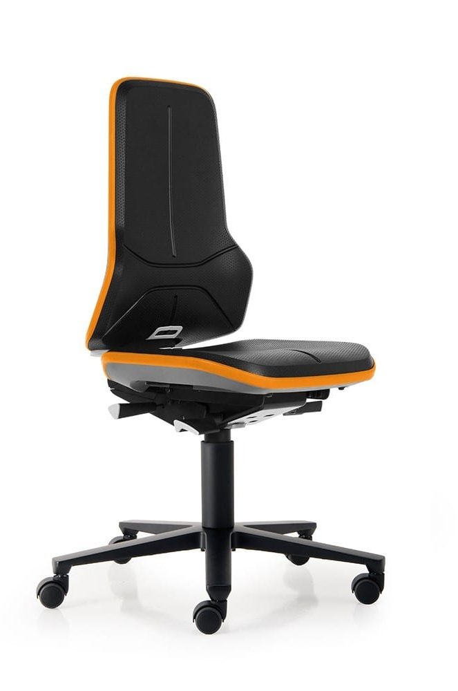 NEOM-SA-KOTACIMA-1 RADNA ANTISTATIČNA STOLICA ESD NEON 2 SA ČEPOVIMA