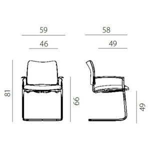 KONFERENCIJSKA STOLICA 2170/S ROCKY NET - Slika 2