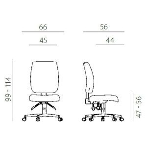 UREDSKA STOLICA 1380 ASYN FLUTE - Slika 6