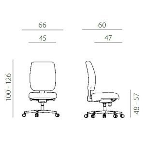 UREDSKA STOLICA 1380 SYN FLUTE - Slika 7