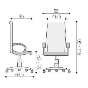 UREDSKA STOLICA PANTHER ASYN - Slika 2
