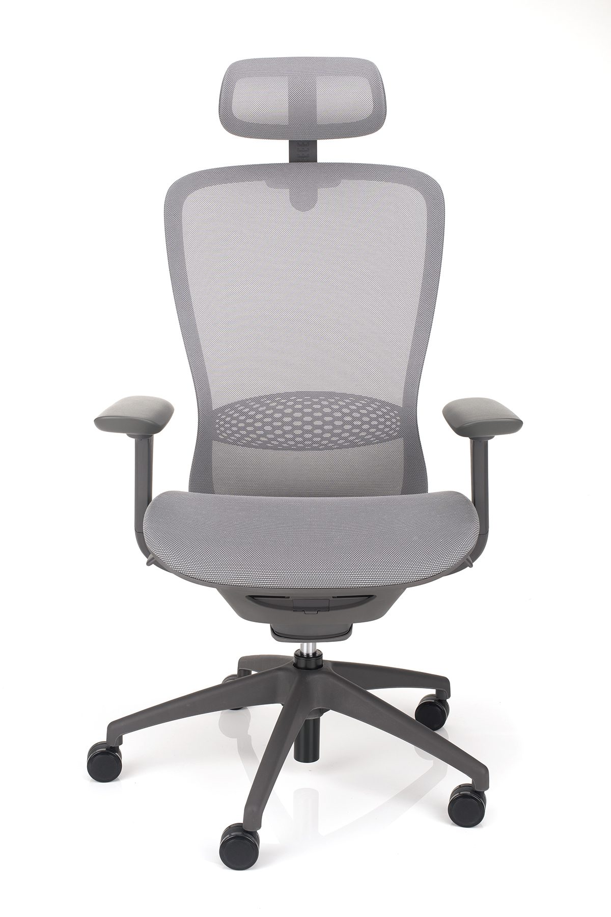 aeroflex-1-sivi-mreza-vz- UREDSKA STOLICA AEROFLEX FX SIVA - Slika 1