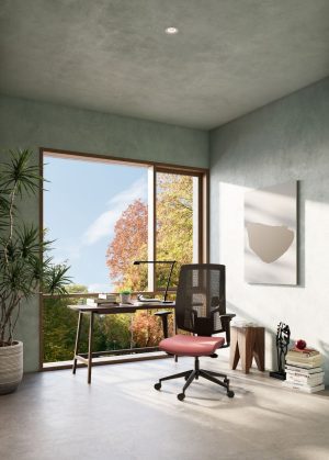 UREDSKI STOLAC 2900 SYN-B ALU BLACK - Slika 2