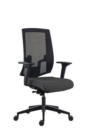 UREDSKI STOLAC 2900 SYN-B ALU BLACK - Slika 5