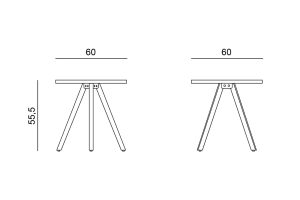 KONFERENCIJSKI STOLIĆ WOOD - Slika 5
