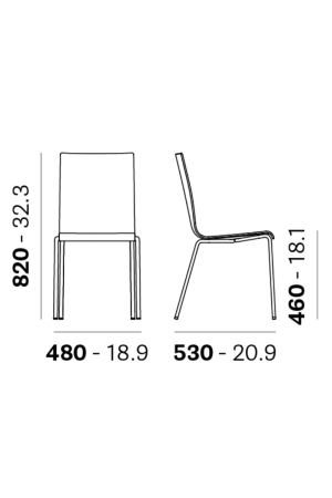 UGOSTITELJSKI STOLAC KUADRA 1151 - Slika 3