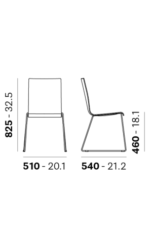 UGOSTITELJSKI STOLAC KUADRA 1158 - Slika 4