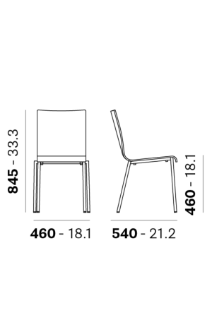 UGOSTITELJSKI STOLAC KUADRA 1321 - Slika 4