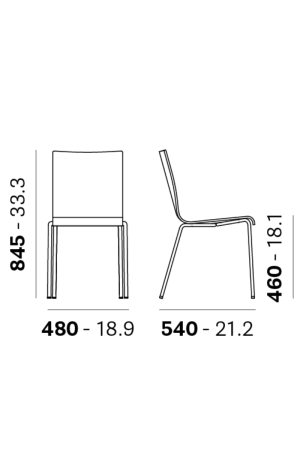 UGOSTITELJSKI STOLAC KUADRA 1331 - Slika 4