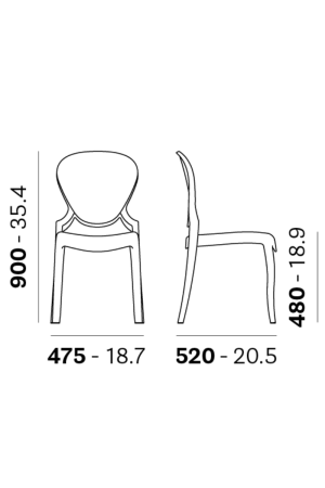 UGOSTITELJSKI STOLAC QUEEN 650/CL1 - Slika 2